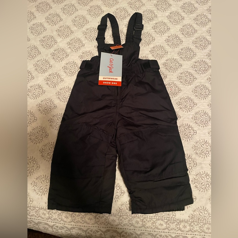Cat n Jack  Black Snow Bib for Kids